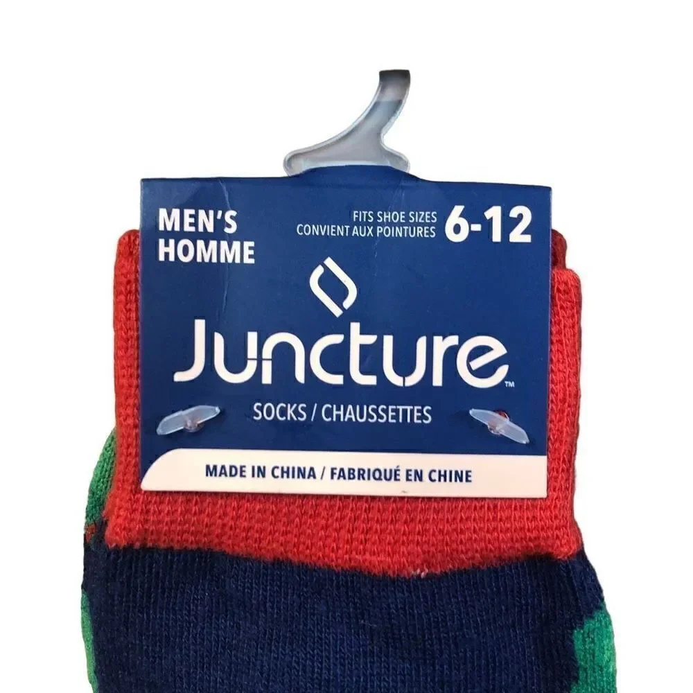 Juncture Mens Socks Golf Size 6-12 Shoe Size NWT